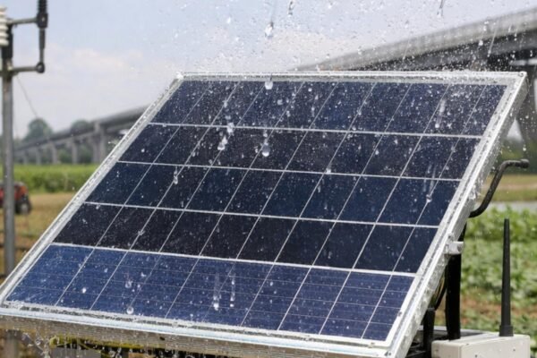Novo painel gera eletricidade usando luz solar e gotas de chuva (Imagem: Fala Ciência via ChatGPT)