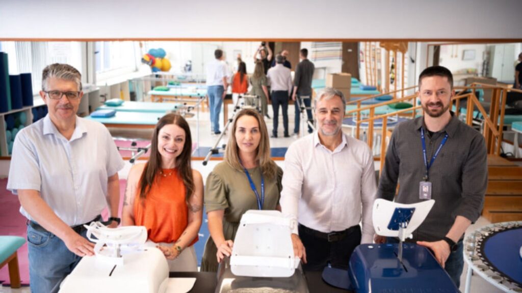 Grupo responsável pela criação do projeto. (Foto: Bruno Zulian / UCS)