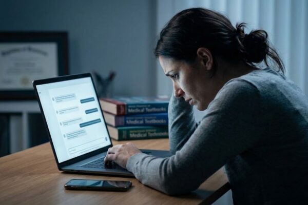 Chatbots podem falhar em situações de crise. (Foto: Fala Ciência via Gemini)