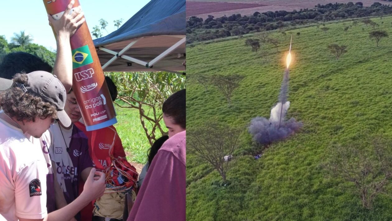 Alunos da USP criam foguete híbrido inovador mesmo sem curso aeroespacial (Imagem: Projeto Júpiter/ Divulgação)