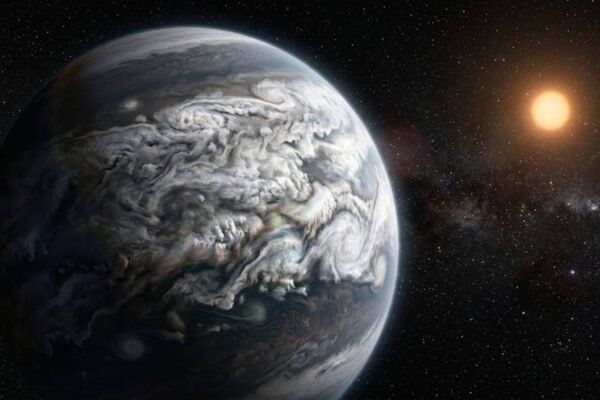 Gigante gasoso revela nuvens de gelo e intriga astrônomos (Imagem: Fala Ciência via Gemini)