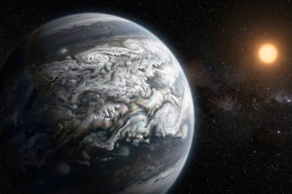 Gigante gasoso revela nuvens de gelo e intriga astrônomos (Imagem: Fala Ciência via Gemini)