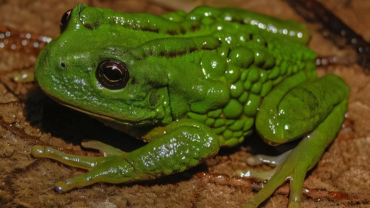 Rã amazônica surpreende ao desenvolver ovos em bolsa nas costas (Imagem: Zootaxa)