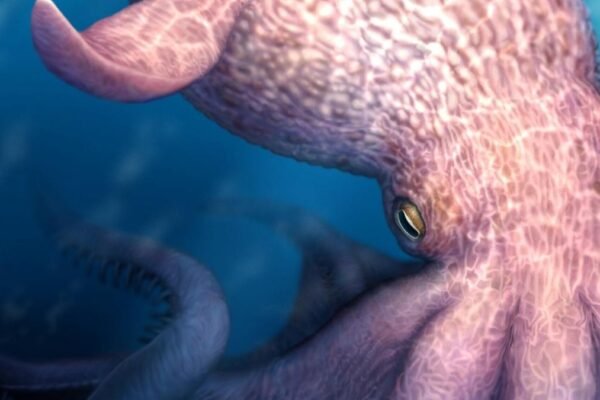 Polvos gigantes podem ter sido os maiores predadores dos mares antigos (Imagem: Universidade de Hokkaido)