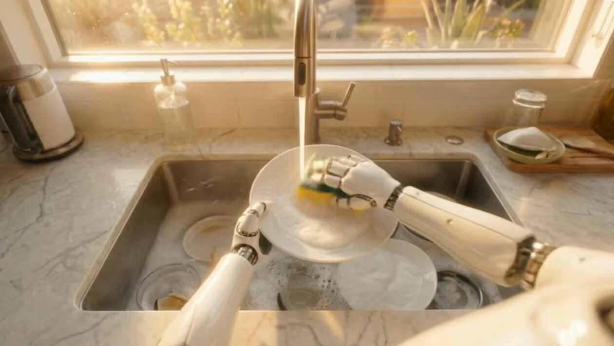 Vídeos do cotidiano ajudam a treinar robôs para tarefas domésticas complexas (Imagem: micro1)