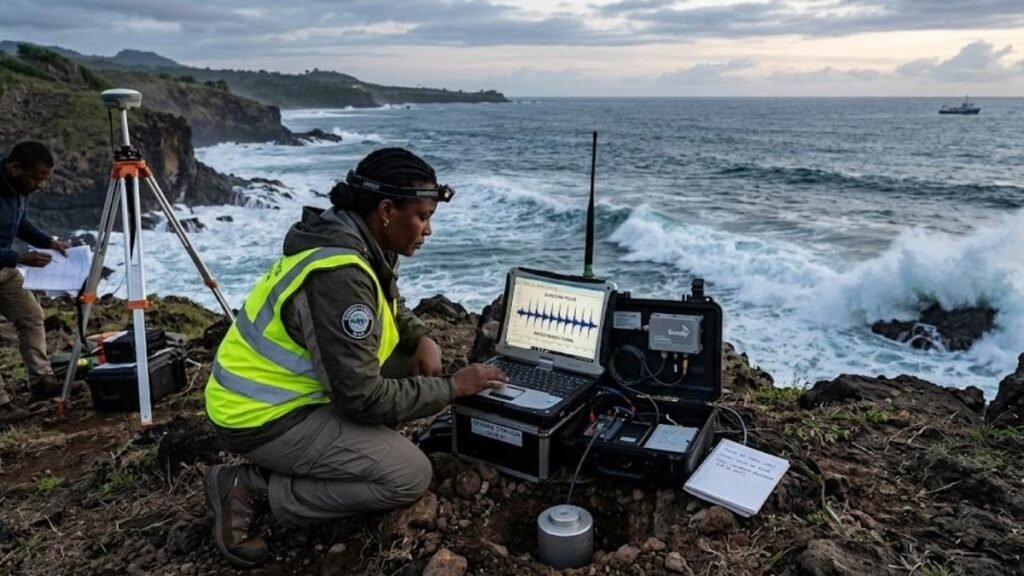 Um misterioso batimento sísmico intriga cientistas há mais de 60 anos (Imagem: Fala Ciência via Gemini) 
