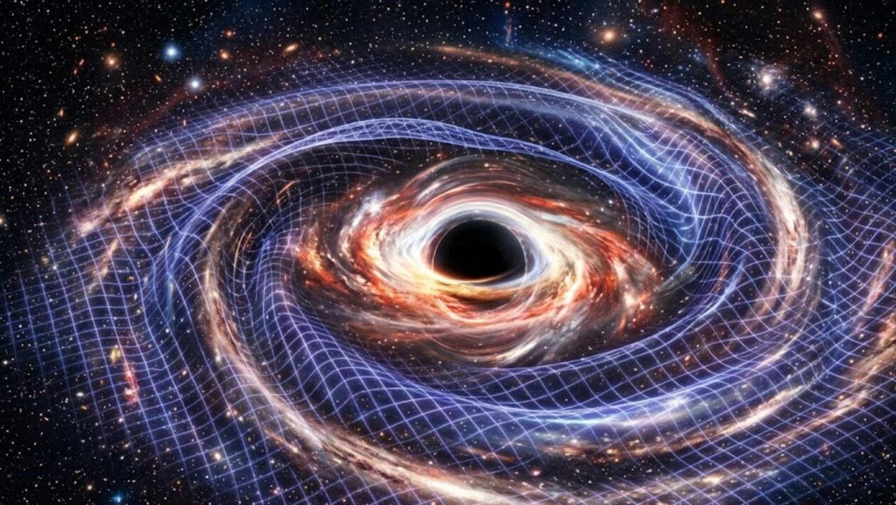 Novo avanço revela como detectar ondulações invisíveis no universo (Imagem: Fala Ciência via Gemini)