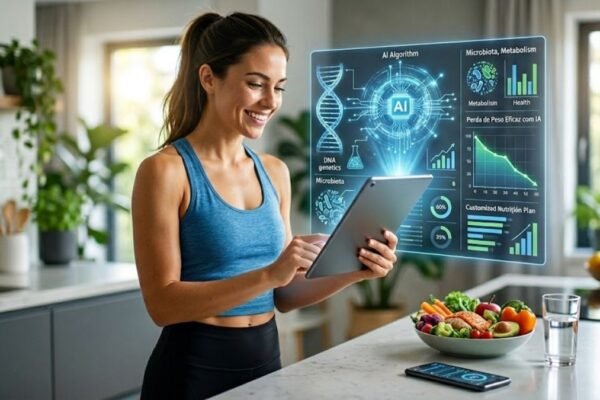 IA melhora resultados no emagrecimento. (Foto: Fala Ciência via Gemini)