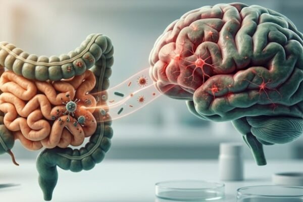 Intestino pode influenciar doenças do cérebro. (Foto: Fala Ciência via Gemini)