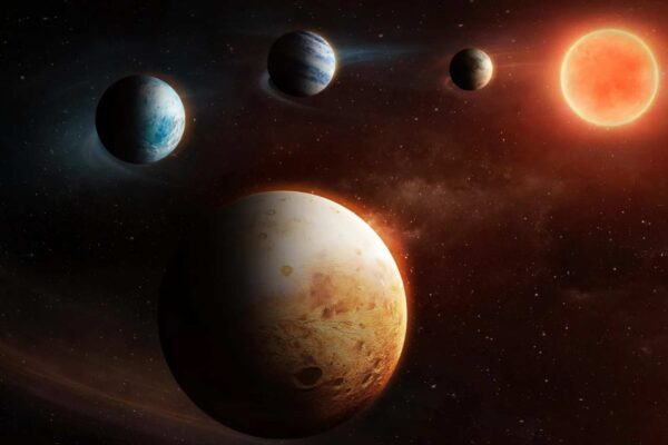 Sistema planetário invertido desafia teorias clássicas sobre como os planetas se formam. (Imagem: ESA)