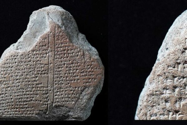 IA revelou inscrições invisíveis em tabuleta mesopotâmica escrita há cerca de 3 mil anos (Imagem: Daniel Schwemer/Universidade de Würzburg)