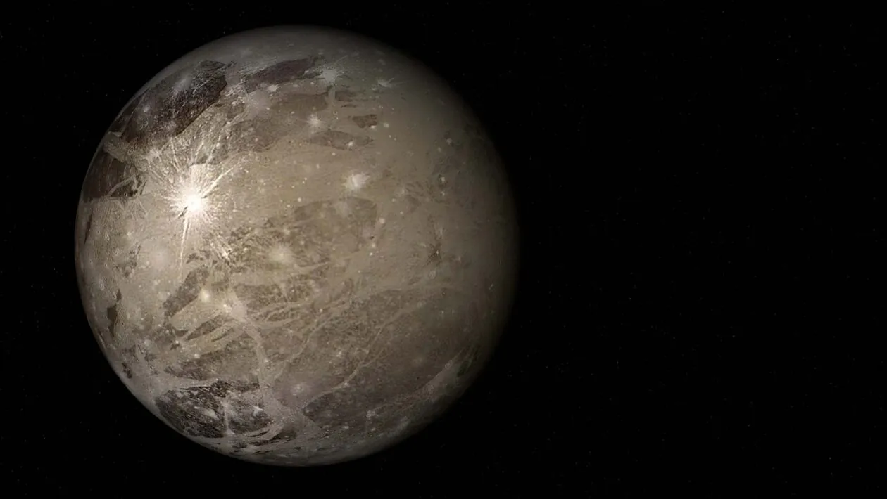 Ganimedes pode esconder oceanos subterrâneos capazes de sustentar vida extraterrestre microscópica. (Imagem: Getty Images via Canva)