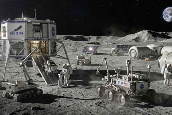 NASA acelera retorno à Lua com três missões estratégicas previstas para 2026. (Imagem: Fala Ciência via Gemini)