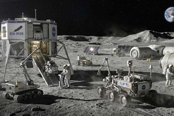 NASA acelera retorno à Lua com três missões estratégicas previstas para 2026. (Imagem: Fala Ciência via Gemini)