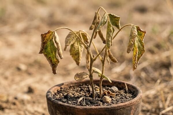 Plantas reduzem fotossíntese para sobreviver ao estresse ambiental extremo (Imagem: Fala Ciência via Gemini)