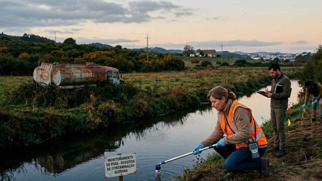 PFAS persistem no ambiente e preocupam cientistas devido aos riscos à saúde humana. (Imagem: Fala Ciência via Gemini)