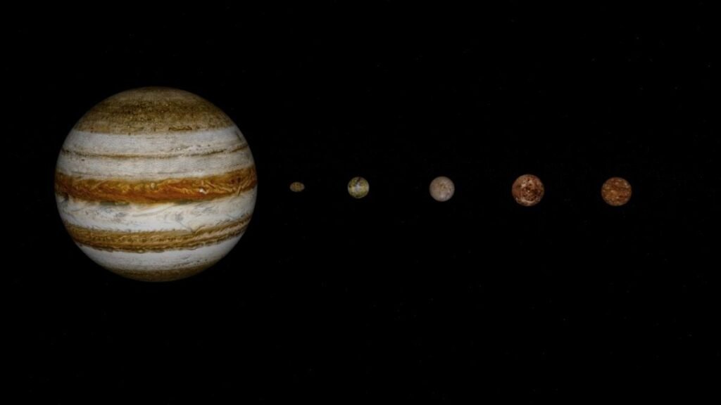 Lua Teba pode influenciar formação dos anéis tênues de Júpiter. (Imagem: Getty Images via Canva)

