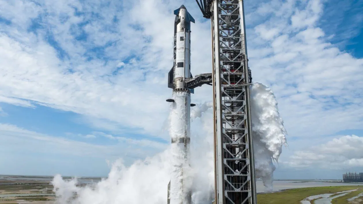 SpaceX concluiu abastecimento histórico da Starship V3 antes de importante voo de teste. (Imagem: SpaceX)