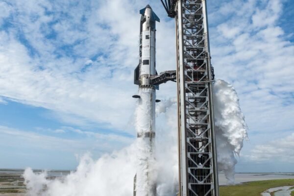 SpaceX concluiu abastecimento histórico da Starship V3 antes de importante voo de teste. (Imagem: SpaceX)