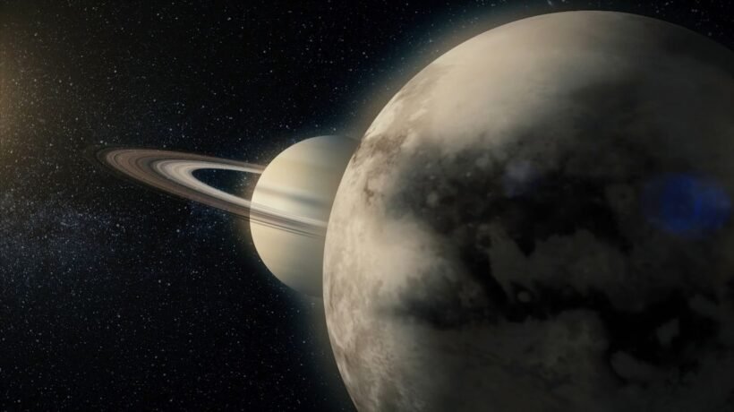 Cientistas estudam enviar humanos para Titã, a misteriosa lua gigante de Saturno. (Imagem: Media Whale Stock via Canva)