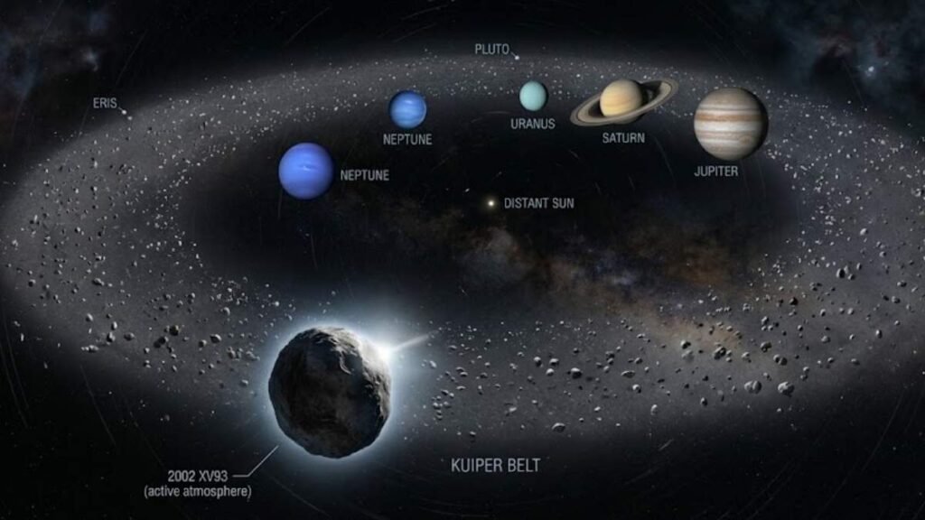 Objeto distante surpreende cientistas com atmosfera inesperada no Sistema Solar (Imagem: Fala Ciência via Gemini)

