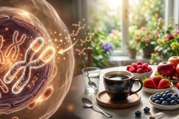 Estudo associa dieta ao envelhecimento do DNA. (Foto: Fala Ciência via Gemini)