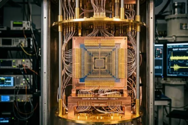 Métrica quântica pode revolucionar computadores e a transferência ultrarrápida de dados no futuro. (Imagem: Fala Ciência via Gemini)