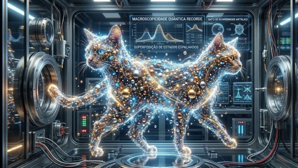 Cientistas observaram nanopartículas metálicas exibindo comportamento quântico jamais visto nessa escala. (Imagem: Fala Ciência via Gemini)
