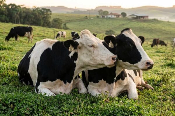 As vacas têm melhores amigas e sentem a separação mais do que imaginamos. (Imagem: Fala Ciência via Gemini)