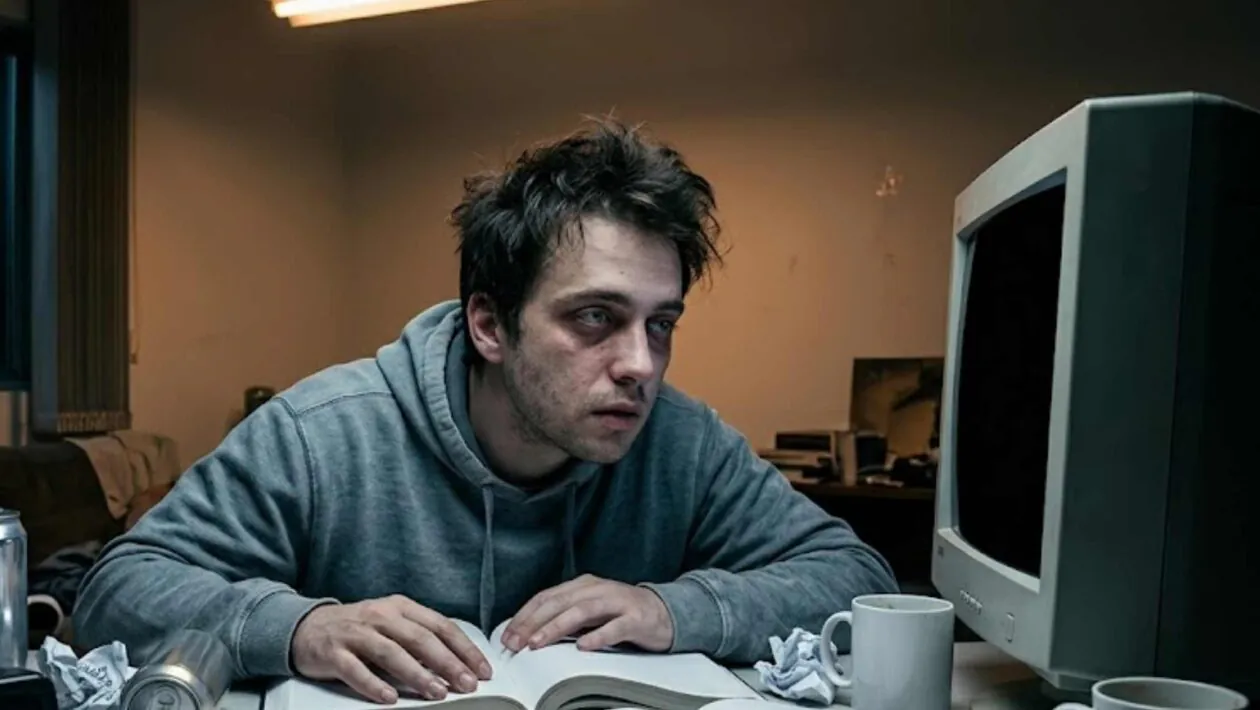 Ficar dias sem dormir pode comprometer seu cérebro muito antes de você perceber. (Imagem: Fala Ciência via Gemini)