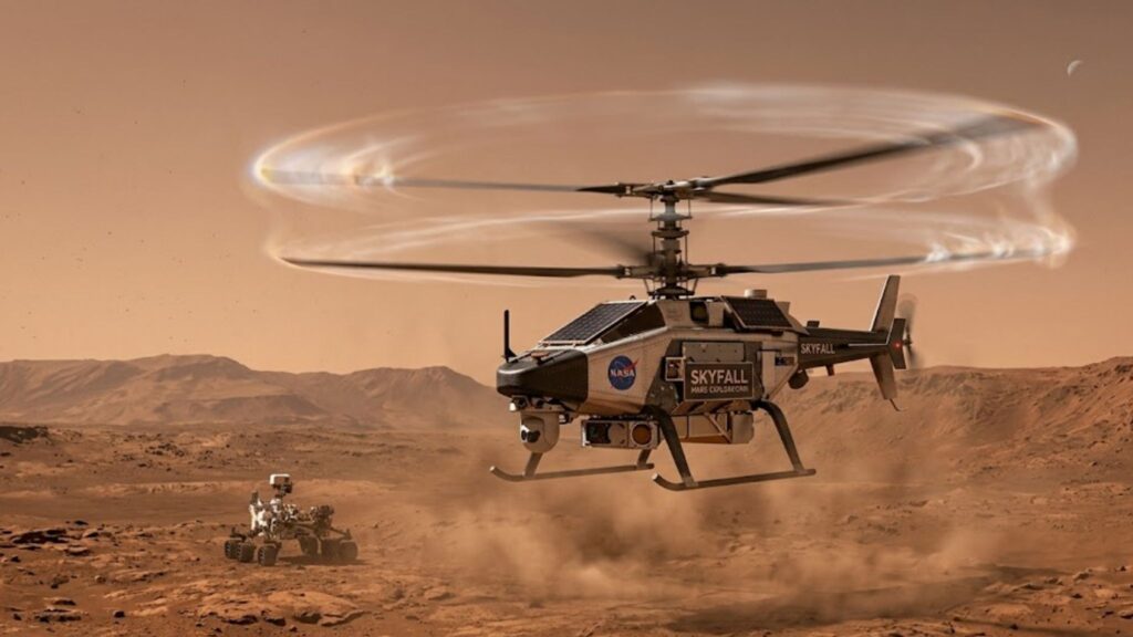 NASA testa rotores supersônicos que podem revolucionar futuras missões aéreas em Marte. (Imagem: Fala Ciência via Gemini)
