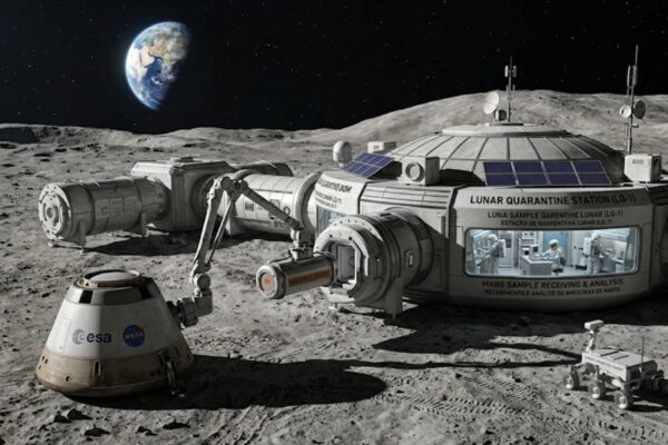 Lua pode se tornar a primeira barreira de proteção contra possíveis microrganismos extraterrestres (Imagem: Fala Ciência via Gemini)