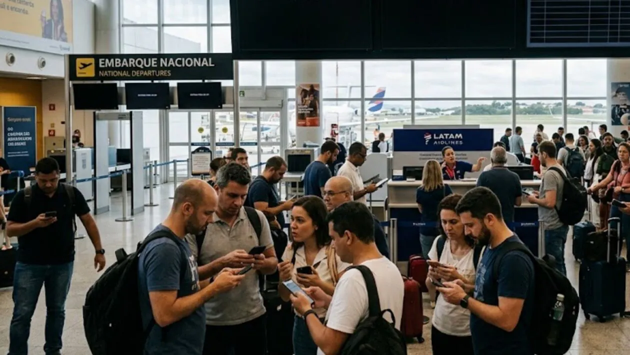 Um apagão digital global poderia parar o mundo moderno em questão de minutos. (Imagem: Fala Ciência via Gemini)
