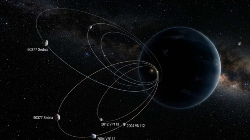 Existe um planeta gigante escondido além de Netuno? A busca continua. (Imagem: Fala Ciência via Gemini)