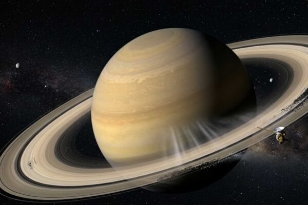 Saturno não terá anéis para sempre. A contagem regressiva já começou. (Imagem: Fala Ciência via Gemini)