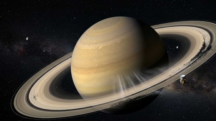 Saturno não terá anéis para sempre. A contagem regressiva já começou. (Imagem: Fala Ciência via Gemini)