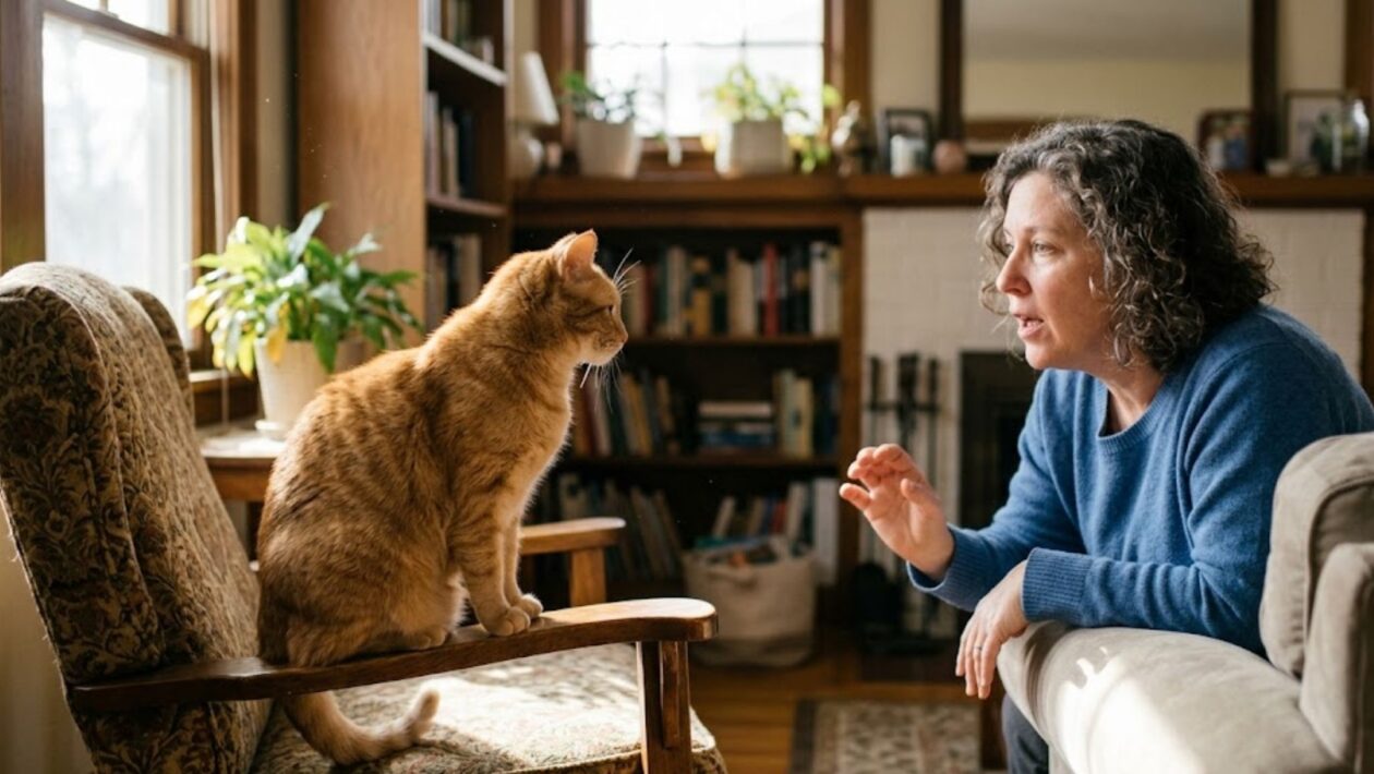 Seu gato entende mais do que demonstra quando você o chama. (Imagem: Fala Ciência via Gemini)
