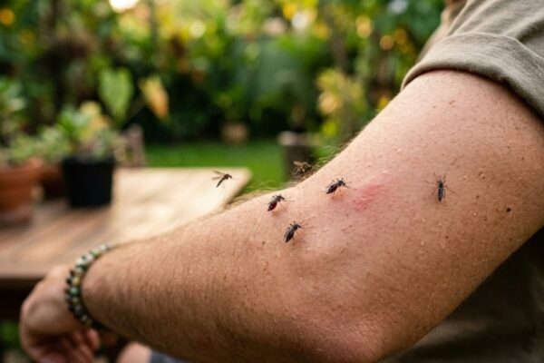 Não é sangue doce: sua pele pode estar atraindo os pernilongos. (Imagem: Fala Ciência via Gemini)