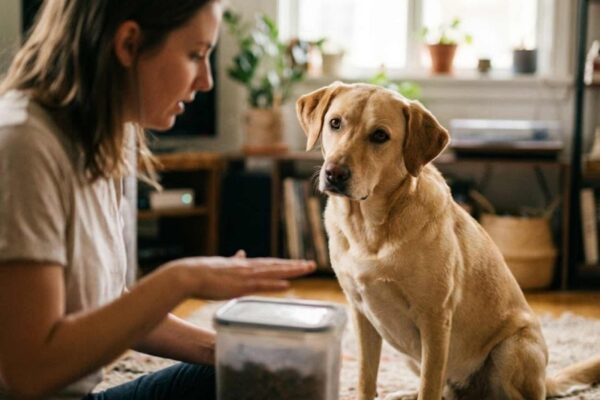 Seu cachorro confia em você? A ciência descobriu algo surpreendente. (Imagem: Fala Ciência via Gemini)
