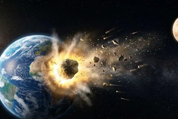 Terra pode ter semeado Vênus com microrganismos através de impactos de asteroides. (Imagem: Fala Ciência via Gemini)