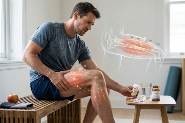 Recuperação muscular depende da resposta inflamatória. (Foto: Fala Ciência via Gemini)