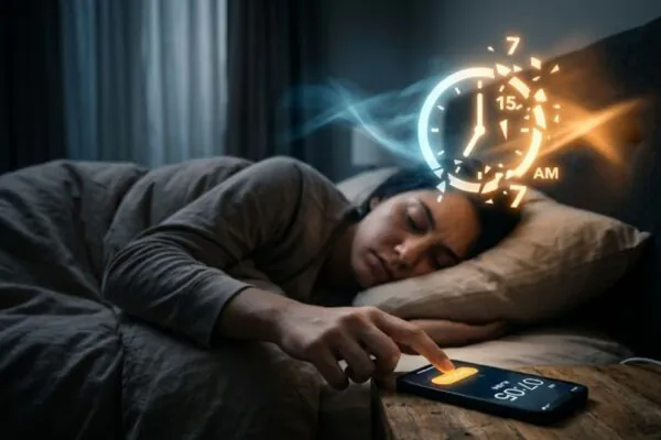 Os “5 minutinhos” confundem o cérebro ao acordar. (Foto: Fala Ciência via Gemini)