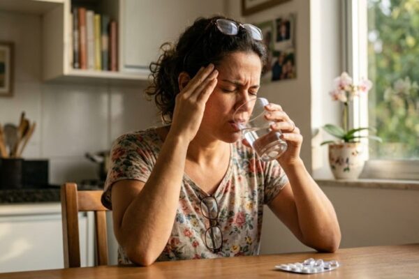 Uso repetido de analgésicos sensibiliza o cérebro. (Foto: Fala Ciência via Gemini)