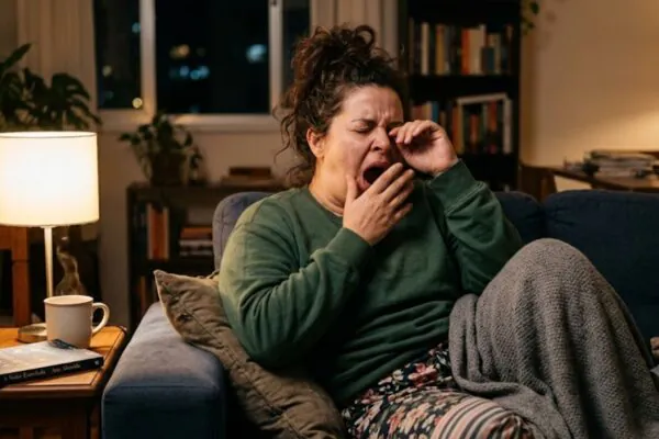 Falta de sono reduz o autocontrole alimentar. (Foto: Fala Ciência via Gemini)