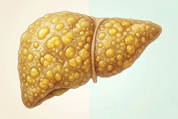 Frutose em excesso sobrecarrega o fígado silenciosamente. (Foto: Fala Ciência via Gemini)
