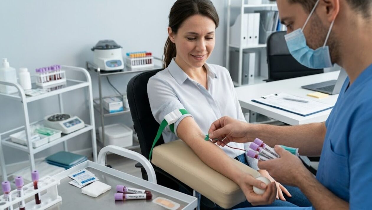 Hemograma normal não descarta falta de ferro. (Foto: Fala Ciência via Gemini)
