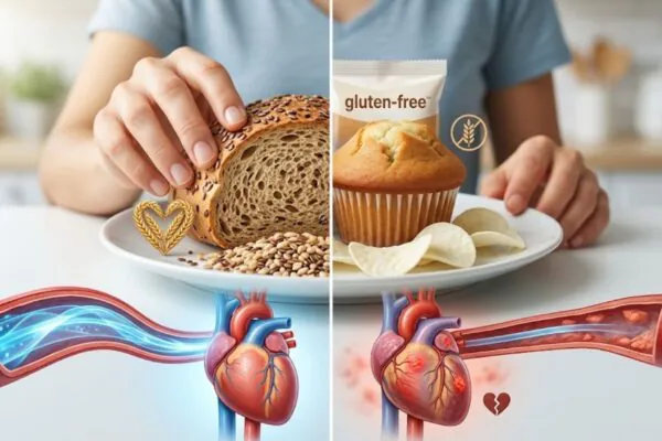 Cortar glúten sem necessidade pode afetar o coração. (Foto: Fala Ciência via Gemini)