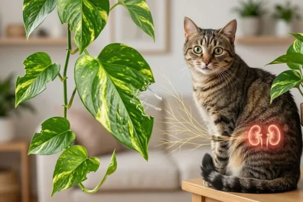 Jiboia contém cristais tóxicos para cães e gatos. (Foto: Fala Ciência via Gemini)