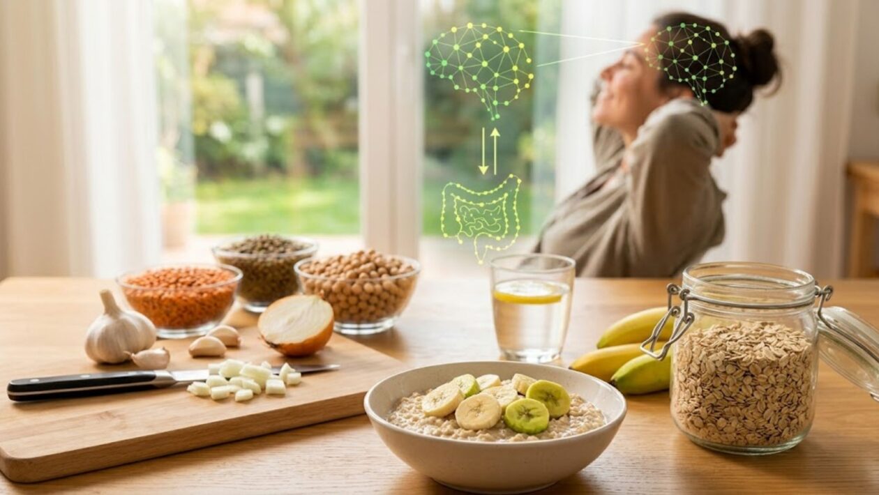 Fibras alimentam bactérias e melhoram o intestino. (Foto: Fala Ciência via Gemini)