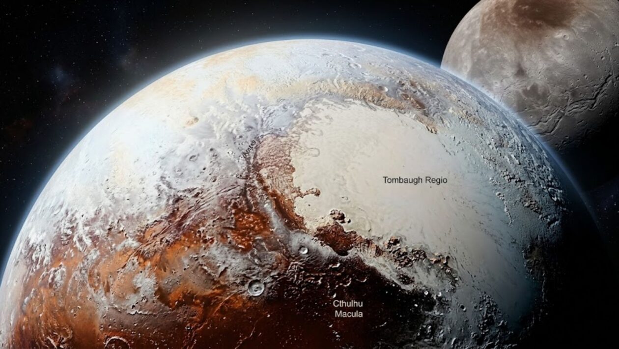 Plutão e seu deserto gélido revelam os mistérios do espaço profundo. (Foto: Fala Ciência via Gemini)